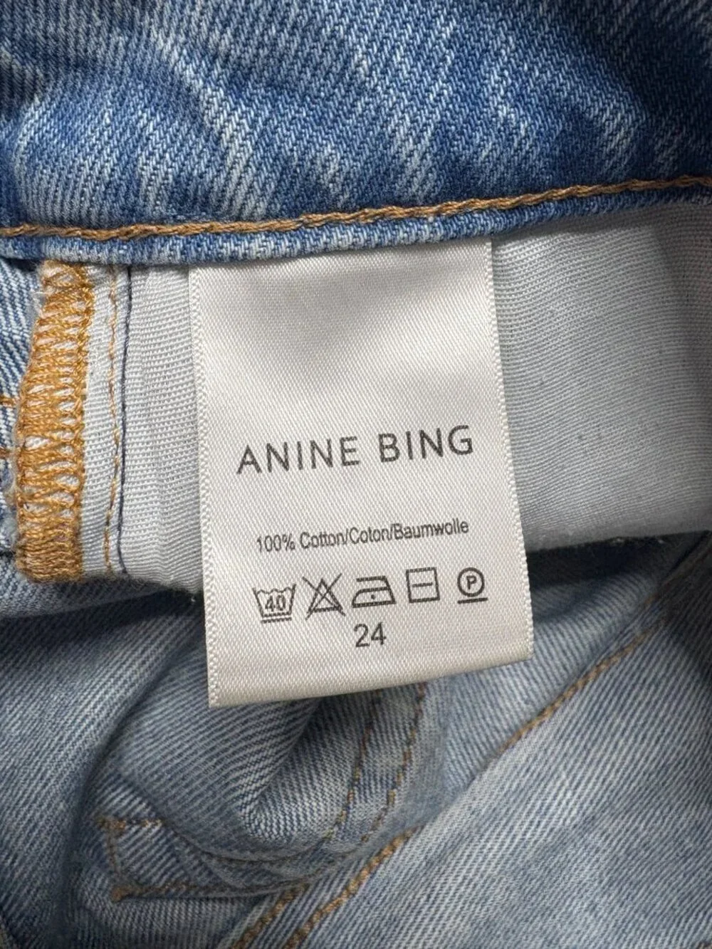 Anine Bing Kit Short Cotton Long Modest Blue-sz 24